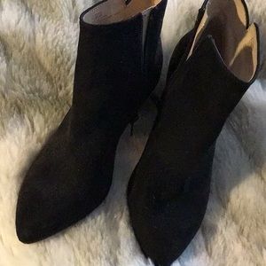 Jessica Simpson kitten heel Faux Suede booties